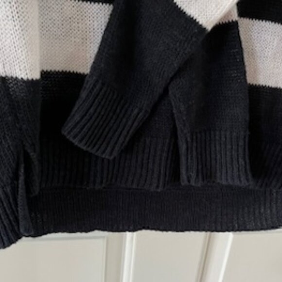 Eileen Fisher Lightweight Striped Linen Blend Sweater Large - Picture 6 of 8